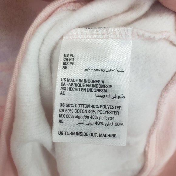 Style & Co Pink Camo Sweatshirt Petite Large *Flawed* (AP) - Picture 4 of 9